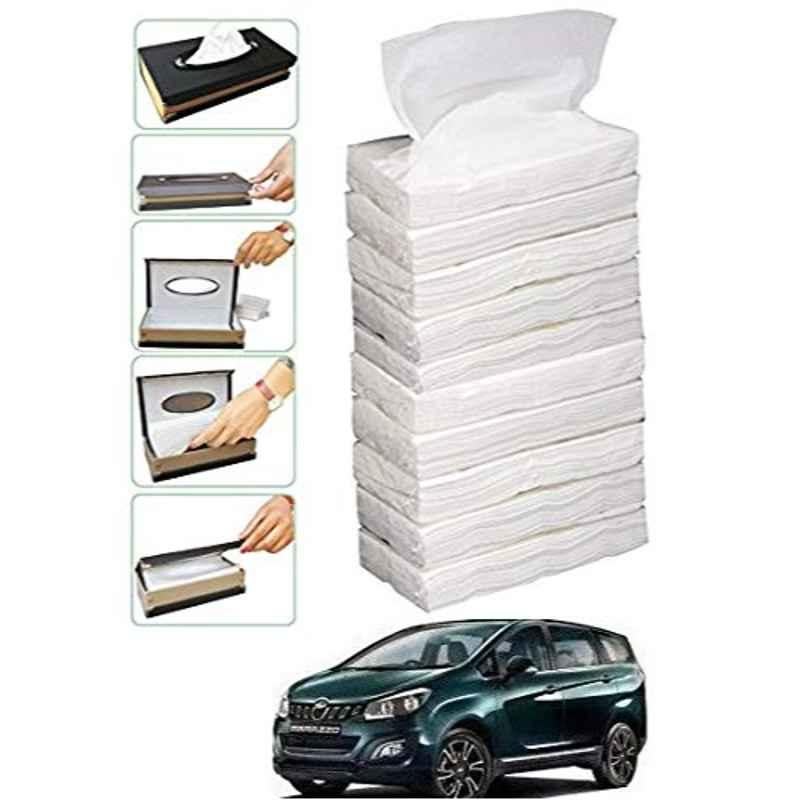 Kozdiko 100 Pulls Dispenser Box Refiller Tissue Paper with 200 Sheets for Mahindra Marazzo (Pack of 10)
