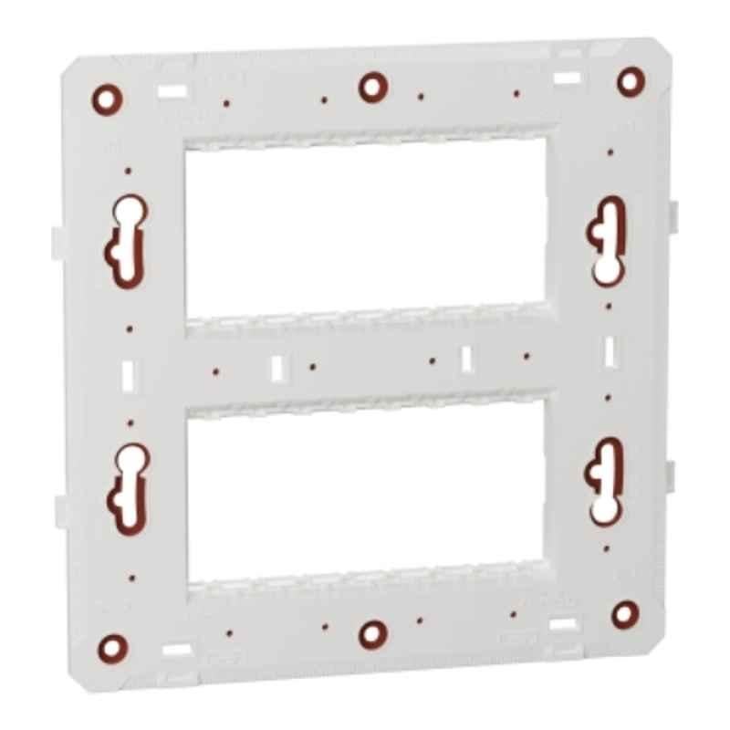 Schneider Electric Unica Pure 2x4 Module White Fixing Frame, UNPGP8MSQ