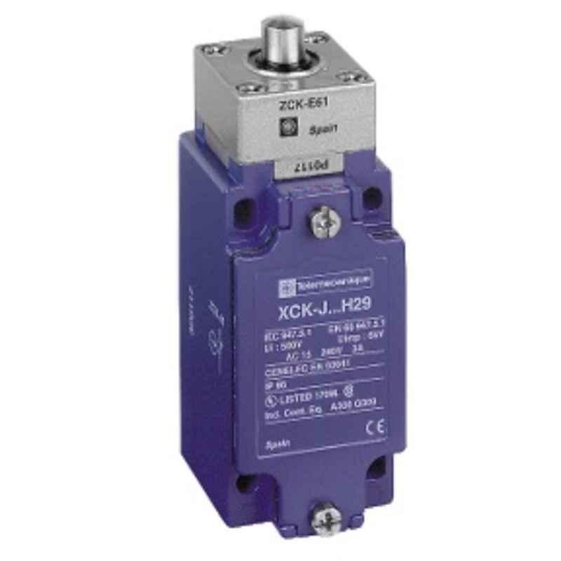 Schneider 1NC+1NO 2 Pole Metal End Plunger Limit Switch, XCKJ561H29