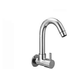 Senkiddpro Turbo Brass Chrome Finish Wall Mounted 360 Degree Moving Sink Tap (Pack of 2)