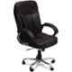 Mezonite High Back Black Leatherette Executive Cushioned Office Chair, KI 208 (Pack of 2)