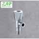 ZAP Hexa Brass Chrome Finish Angle Cock Valve with Wall Flange (Pack of 10)