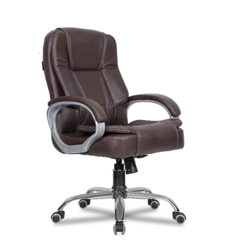 Green Soul Vienna Brown Mid Back Leatherette Dynamic Chair