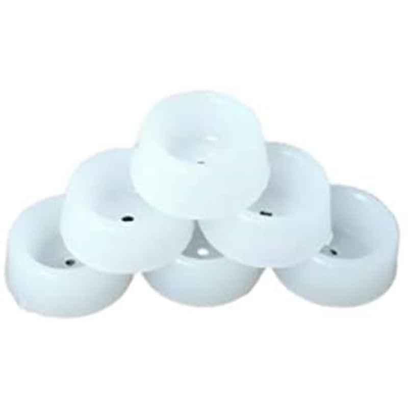 Abbasali Round Heavy Duty Nylon Bush With Screw For Furniture Leg, Size: Small (Pack Of 6)