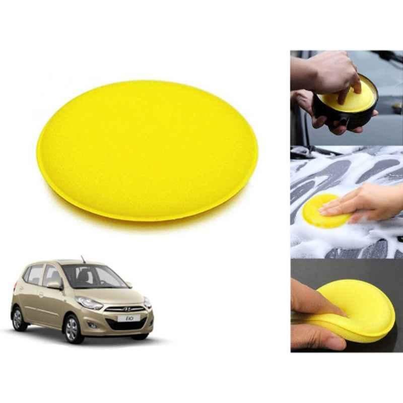 Auto Pearl Polyurethane Beige Washing & Waxing Polish Foam Sponge for Grand i10 Nios 2010