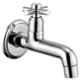 Drizzle Corsa Brass Chrome Finish Silver Long Body Bib Cock, ALONGCORSA
