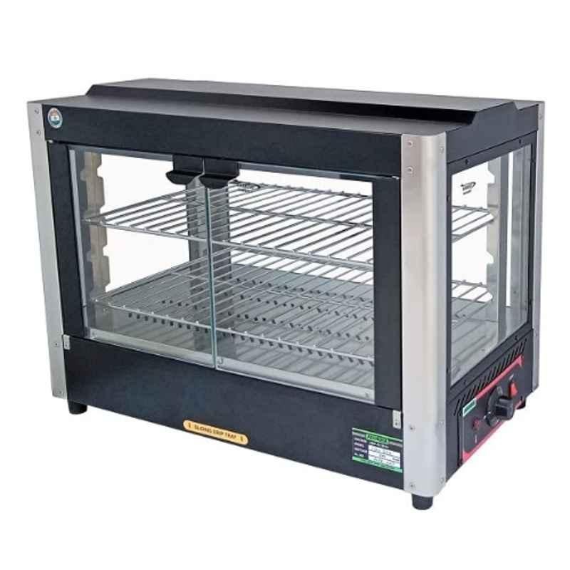 Adorma 50 Litre 800W Stainless Steel Black Food Display Warmer with 1 Year Warranty, FDW 50LH