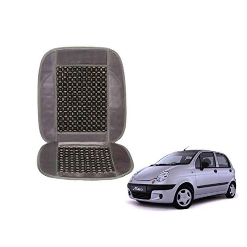 Kozdiko Wooden Beads Car Seat Cushion with Velvet Border for Chevrolet Matiz