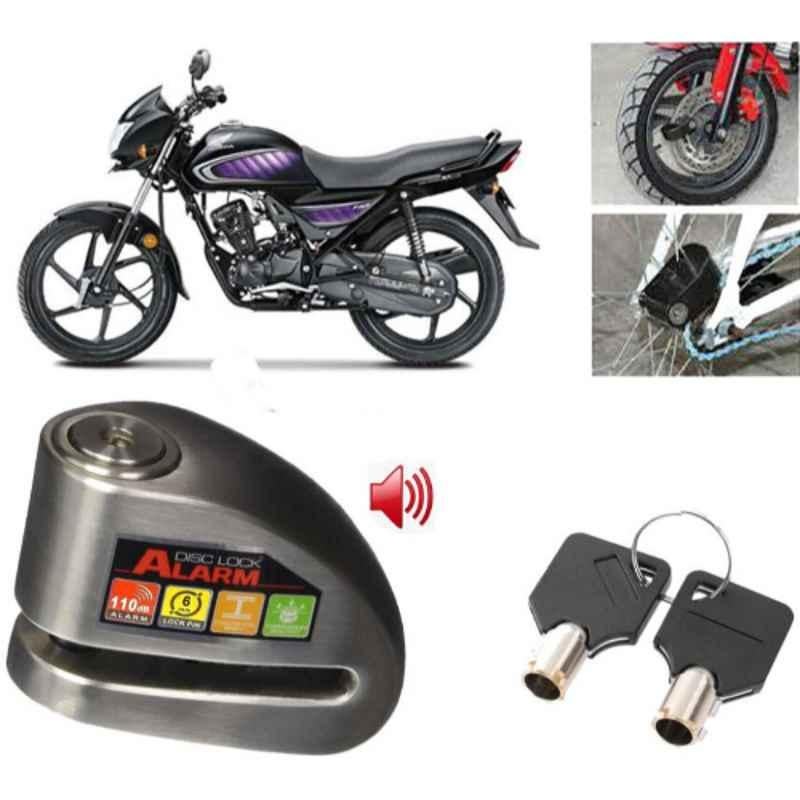 Auto Pearl Steel Black Anti-Theft Alarm Disc Brake Lock for Neo, Lock_356