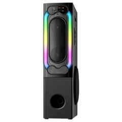 I Kall IK006 180W Plastic Black Bluetooth Tower Speaker with Multi-Connectivity, Mic Support & Dual Driver Sound System