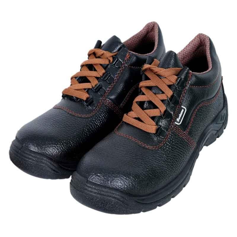 Buy Fortune Truesafe Leather Steel Toe High Ankle Black Safety Shoes ...