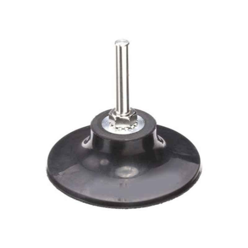 Bosch 125mm Black & Silver Rubber Backing Pad with Shank for Drills, ACE132304