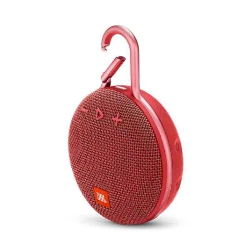 JBL Clip 3 3.3W Red Bluetooth 4.1 Portable Speaker