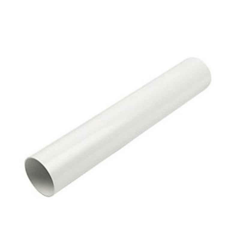 Generic 1/2 inch 2m PVC White Pipe