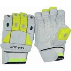 QUIT-X Leather Lime Green Right Hand Palm Batting Gloves