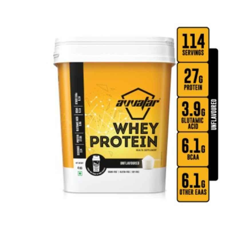 Avvatar 4kg Raw Unflavoured Whey Protein