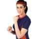 Flamingo Red Sport Head Band