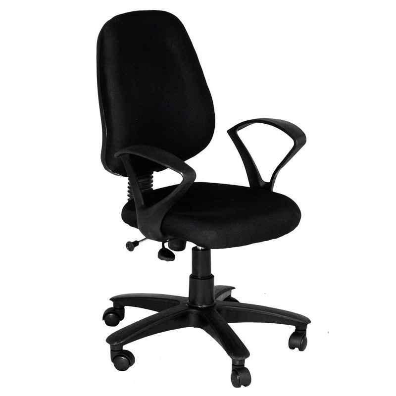High Living Evander Foam Net Low Back Black Office Chair