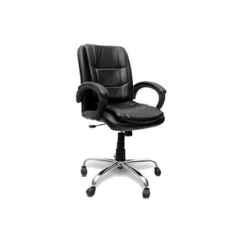 Sunview Orchid Medium Back Black Office Chair (Pack of 2)