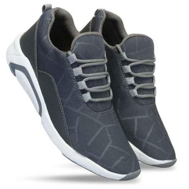 Mr Chief 2024 Grey Smart Sports Running Shoes, Size: 9