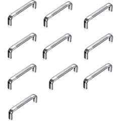 Implemental 8 inch Stainless Steel Oval D Shape Cabinet Handle (Pack of 10)