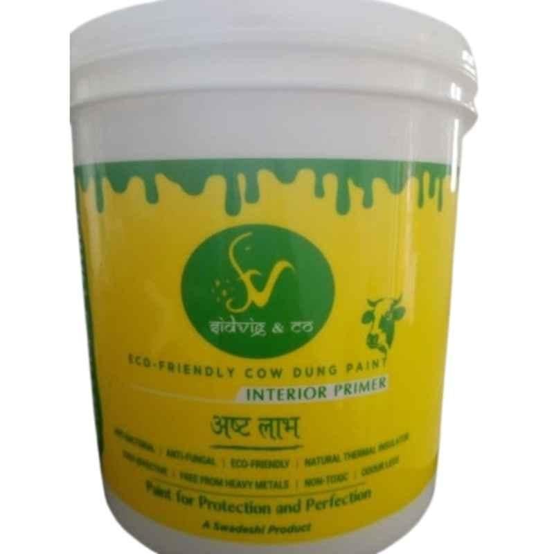 Khadi Prakritik Paint 10 Litre White 2-in-1 Interior Primer