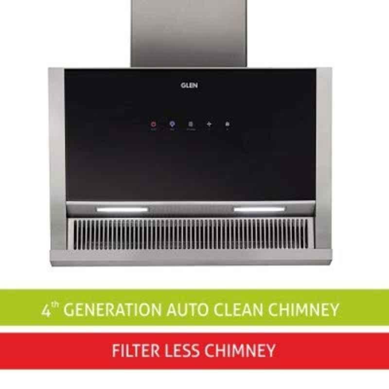 Glen 6072 MS 90cm 1400m³/h AC Auto Clean Filter less Chimney