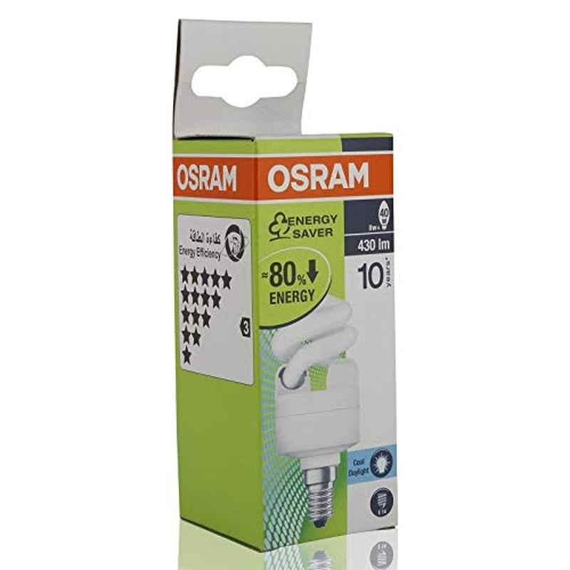 Osram 8W Cool Daylight Spiral LED Bulb, OESMTWIST/8W/D/M/S