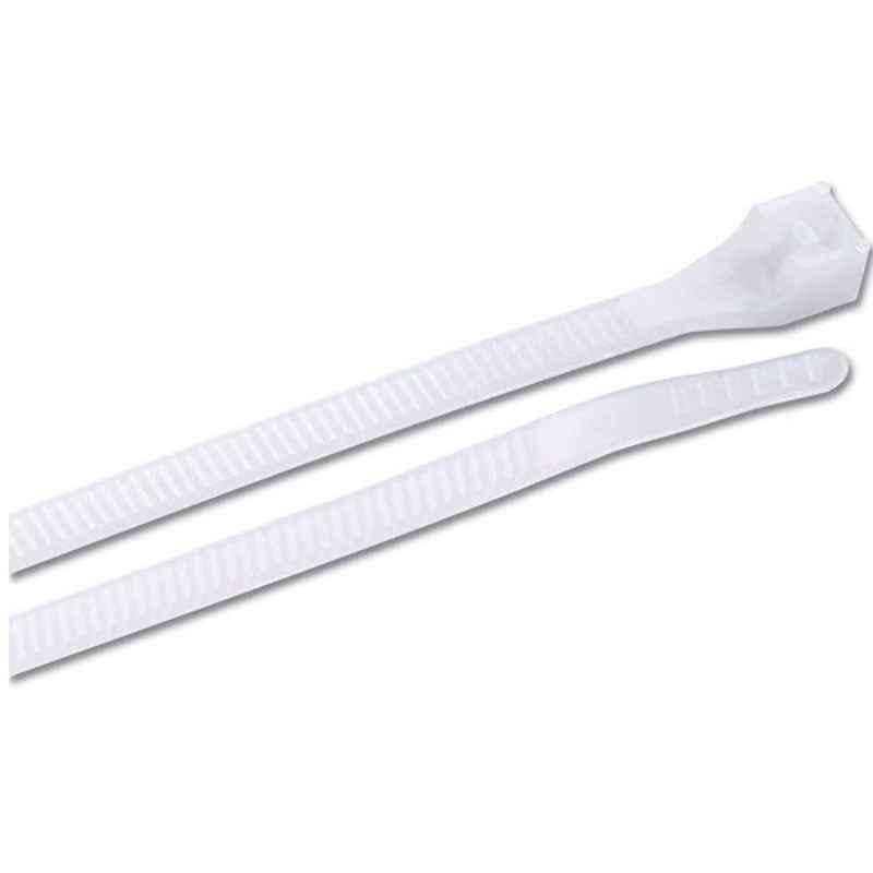 Aftec 9x235mm Natural Nylon Double Locking Tie, ACTI 9.0-235 DL