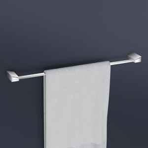 Plantex Smero Pure Brass Towel Hanger for Bathroom/Single Towel Rod/Towel Bar/Bathroom Accessories Arrete 24 inch -Chrome