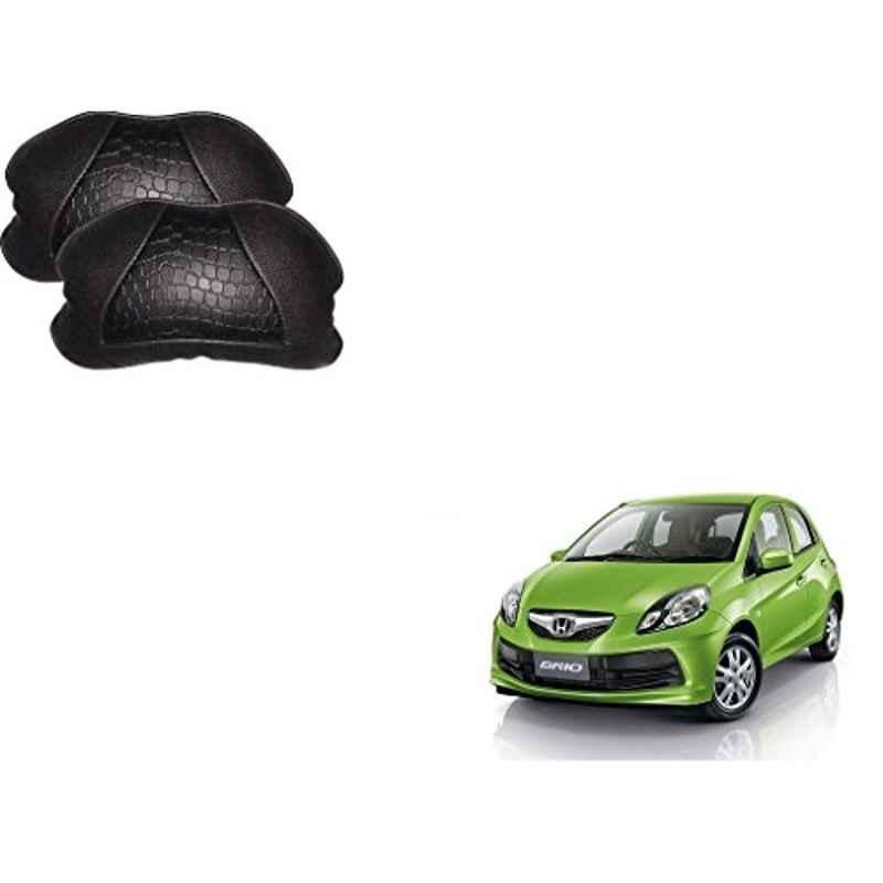 Kozdiko 2 Pcs Memory Foam Black Neck Rest Cushion Pillow Set for Honda Brio