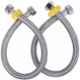 Prestige ALIVE 2 Pcs Brass Chrome Finish Angle Cock & Hose Pipe Set (Pack of 4)