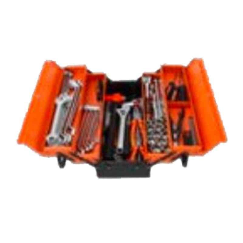 Groz 64 Pcs 5 Tray Cantilever Tool Box Set with Tools, MTB/5/64/AU