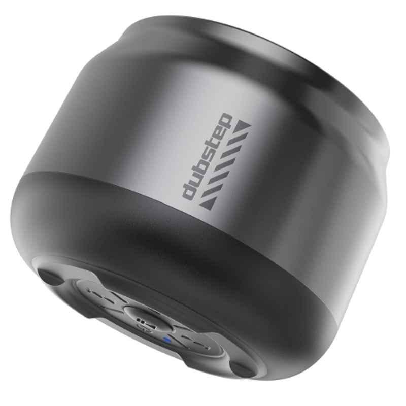 Dubstep Pop 600 6W 52mm Grey Bluetooth Speaker with 15 hrs Playback Time