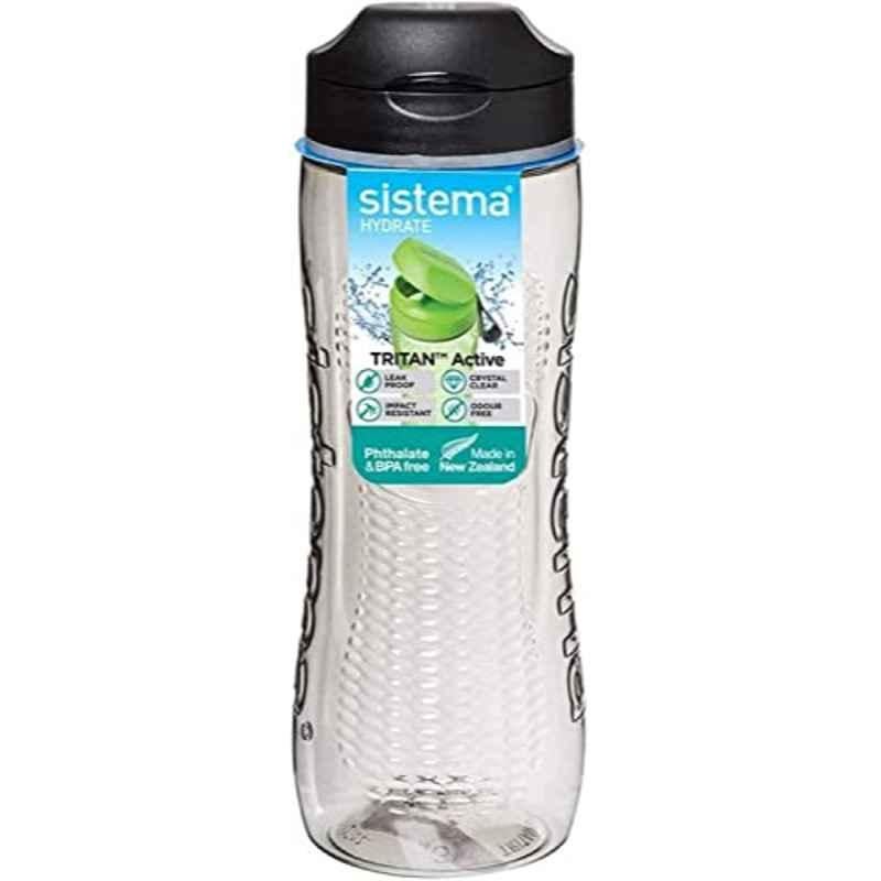 Sistema 800ml Black Tritan Active Water Bottle