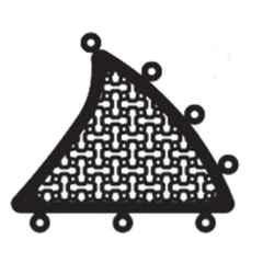 Surgiwear 43x48mm Mastoid Repair Plate, CF12-43L
