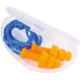 Honeywell Blue & Orange Plastic Smart Fit Reusable Corded Thermoplastic Earplug, SMF-30 (Pack of 5)