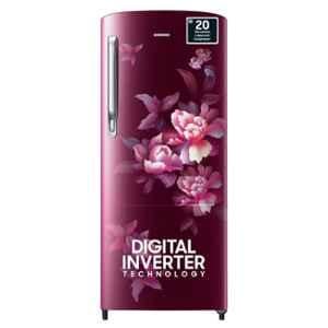 Samsung 183 Litre 4 Star Himalaya Poppy Red Digital Inverter Direct-Cool Single Door Refrigerator, RR20C2724HN/NL