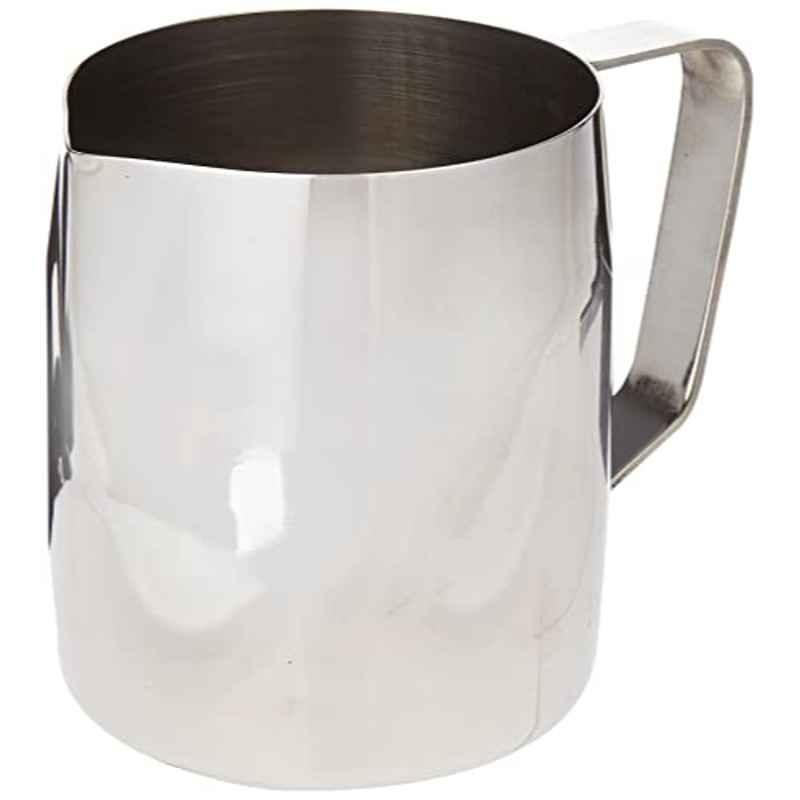 Raj Catering 24oz Alloy Steel Silver Milk Frothing Cup, CMCF24
