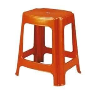 Nilkamal STL 06 Plastic Bright Red Stool (Pack of 4)