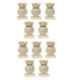 Nixnine Plastic Ivory Magnetic Door Stopper, NO-6_IVR_10PS _A (Pack of 10)