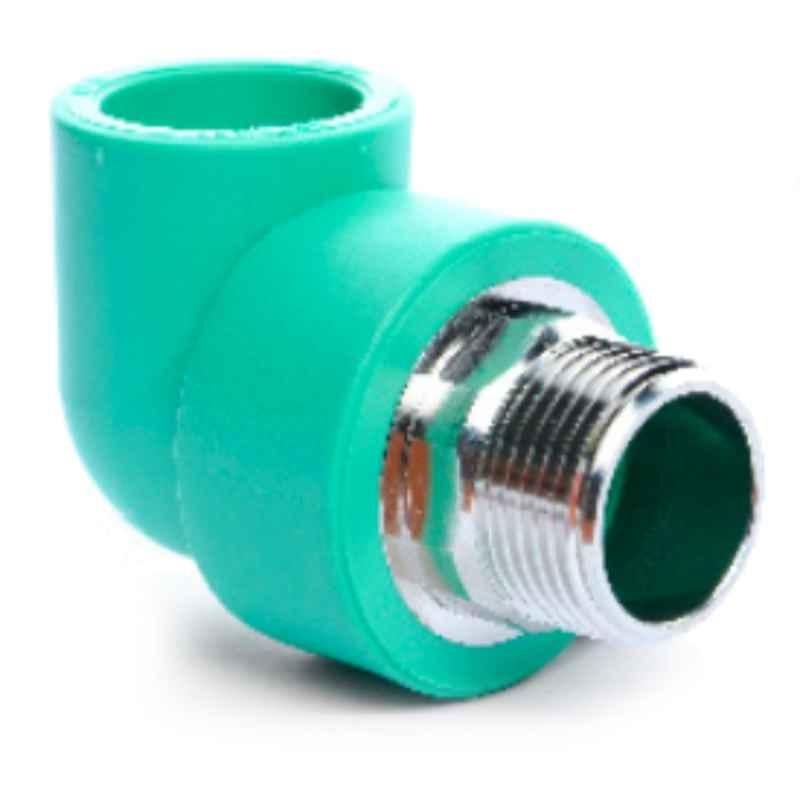 Aquaterra 25xR3/4 inch PPR Fitting 90 Degree Male Elbow, AT7092534