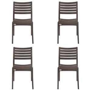 Supreme Omega Wenge Chairs Without Arm (Pack Of 4)