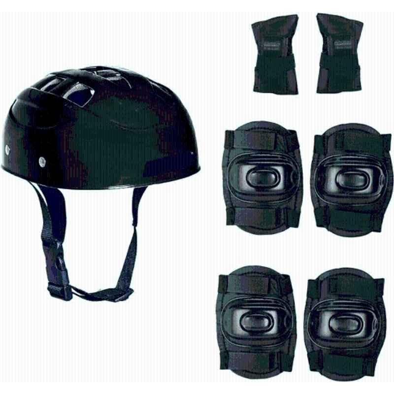 STYRKR Plastic & EVA Foam Black Skating Guard, Protective Skating Guard Kit Skate, Cycling Protection Set 7856 Skating KitKIT-710