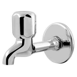 Somany Elara Brass Chrome Wall Mounted Long Body Bib Cock Tap, 272211350031