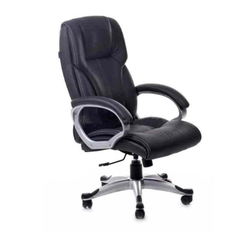 Modern India Leatherate Black High Back Office Chair, MI213