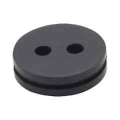 Taylor Rubber Black Rubber Twin-Bore Grommet Part for Electric Vehicle & Electronics, EVE-120 (Pack of 1000)