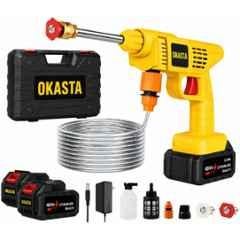 Okasta 48V 11bar Wireless High Pressure Washer Water Spray Gun for Car & Bike Washing