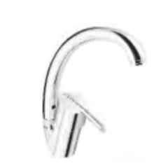 Somany Cella Brass Chrome Finish TM Single Lever Sink Mixer with Braided Hose Set, 272111150051