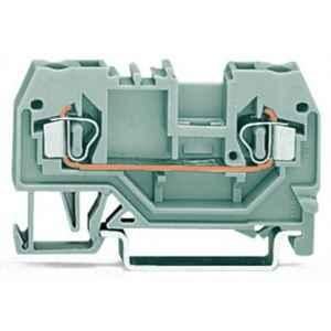 Wago 2.5 Sqmm Red 2-Conductor Through Centre Marking Terminal Block for Cage Clamp, 280-903